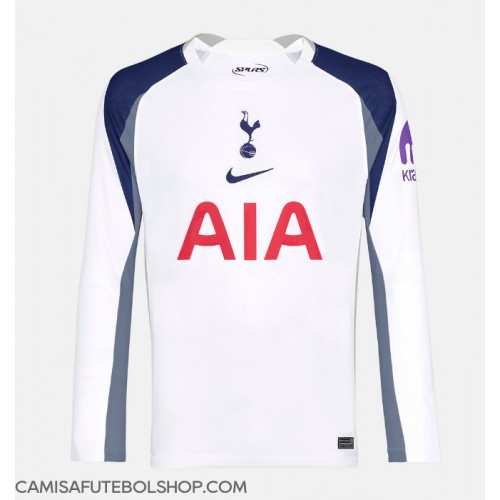 Camisa de time de futebol Tottenham Hotspur Replicas 1º Equipamento 2025-26 Manga Comprida